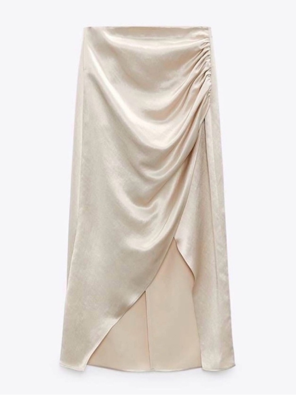 Zara Gold Ruched Skirt